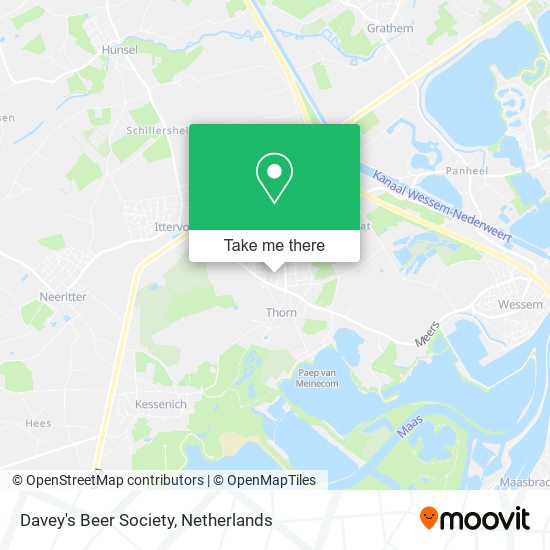 Davey's Beer Society map
