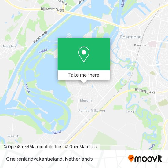 Griekenlandvakantieland map