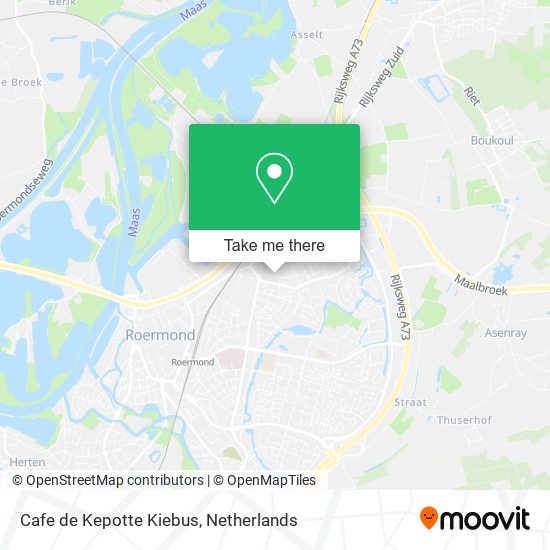 Cafe de Kepotte Kiebus map
