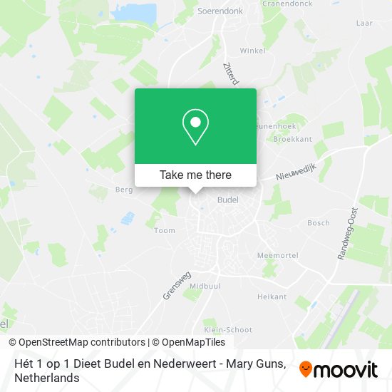 Hét 1 op 1 Dieet Budel en Nederweert - Mary Guns map