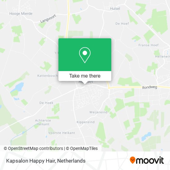 Kapsalon Happy Hair map