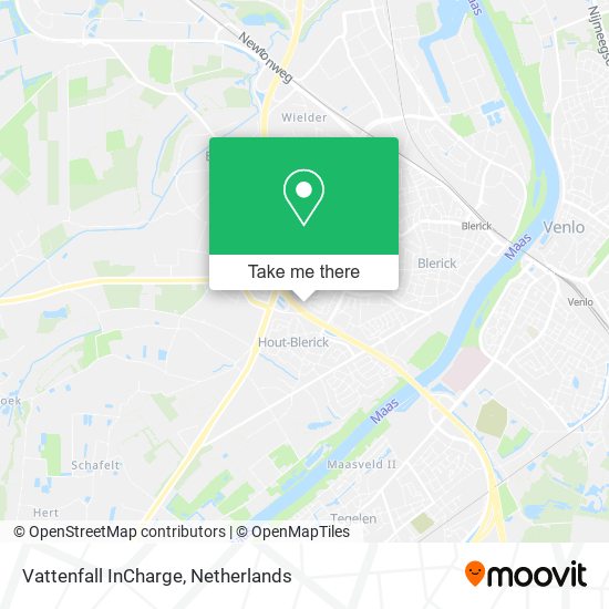 Vattenfall InCharge map