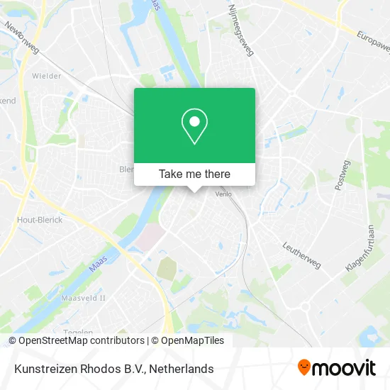 Kunstreizen Rhodos B.V. map