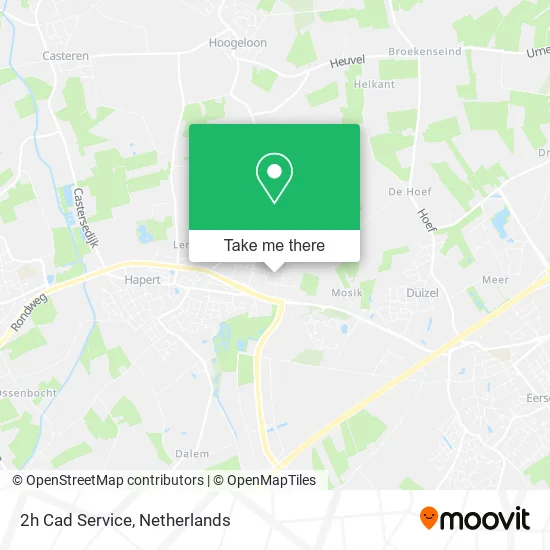 2h Cad Service map