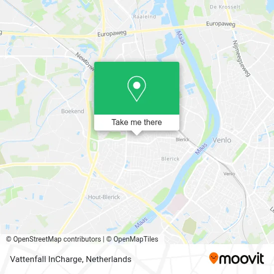 Vattenfall InCharge map