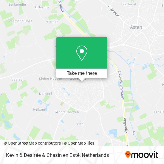 Kevin & Desirée & Chasin en Esté map
