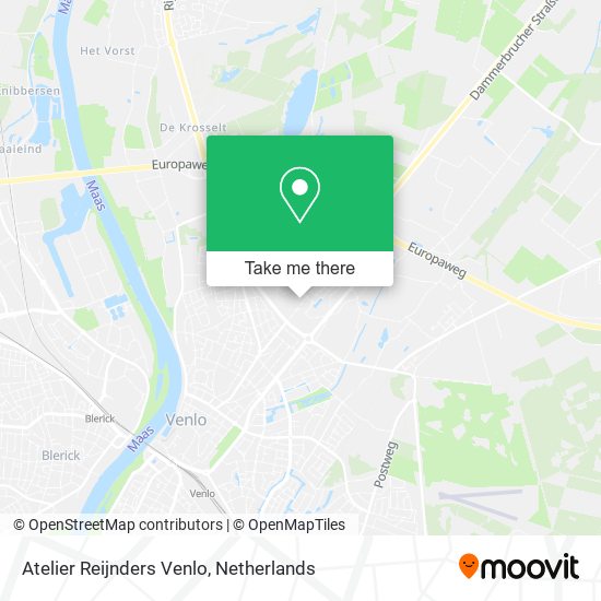Atelier Reijnders Venlo map