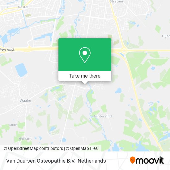 Van Duursen Osteopathie B.V. map