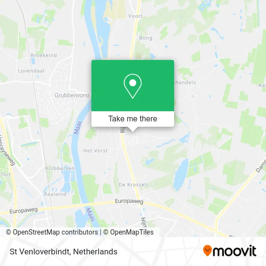St Venloverbindt map