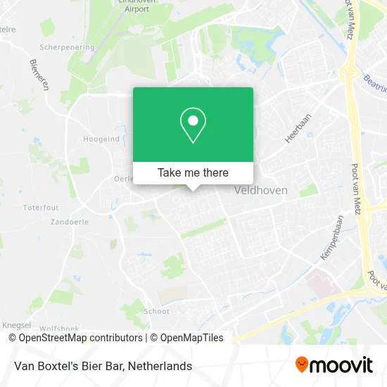 Van Boxtel's Bier Bar map