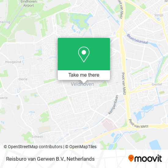 Reisburo van Gerwen B.V. map