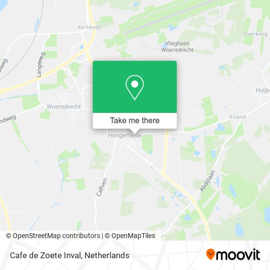 Cafe de Zoete Inval map