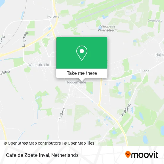 Cafe de Zoete Inval map