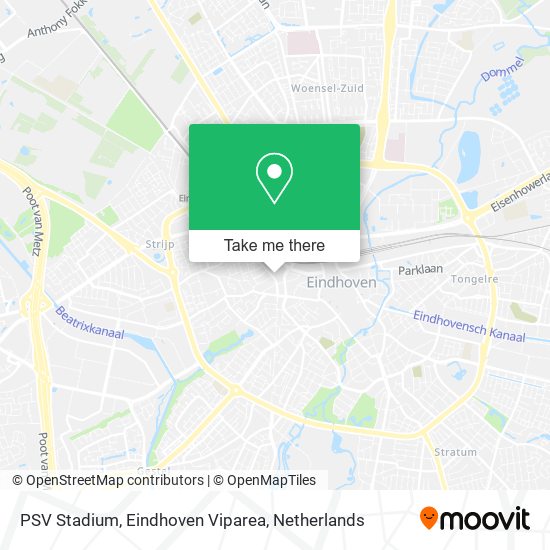 PSV Stadium, Eindhoven Viparea map