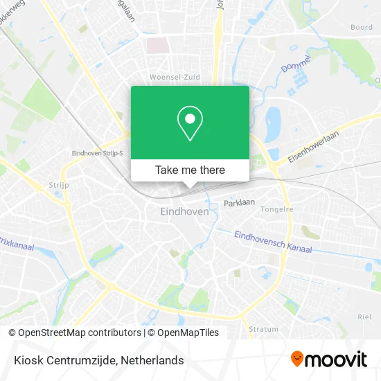 Kiosk Centrumzijde map