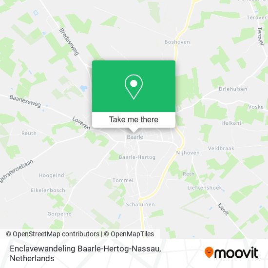 Enclavewandeling Baarle-Hertog-Nassau map