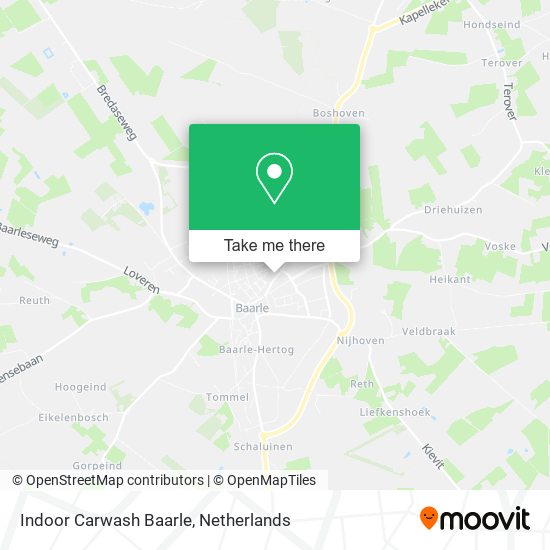 Indoor Carwash Baarle map