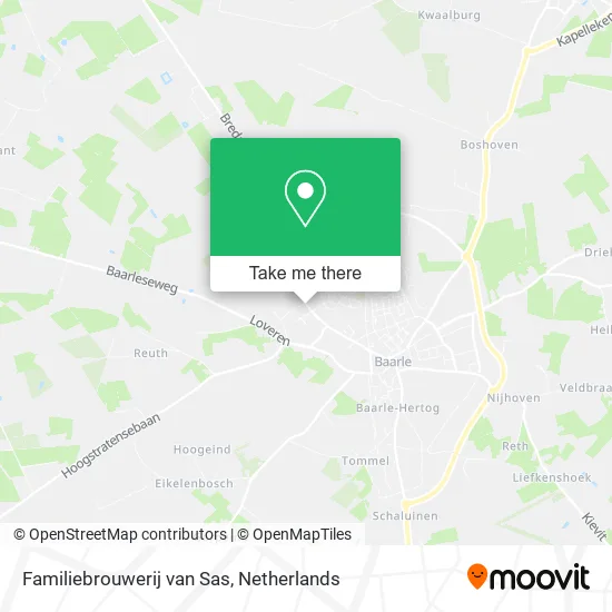 Familiebrouwerij van Sas Karte