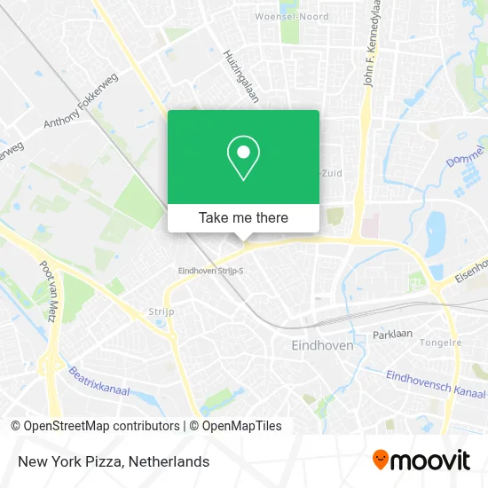 New York Pizza map