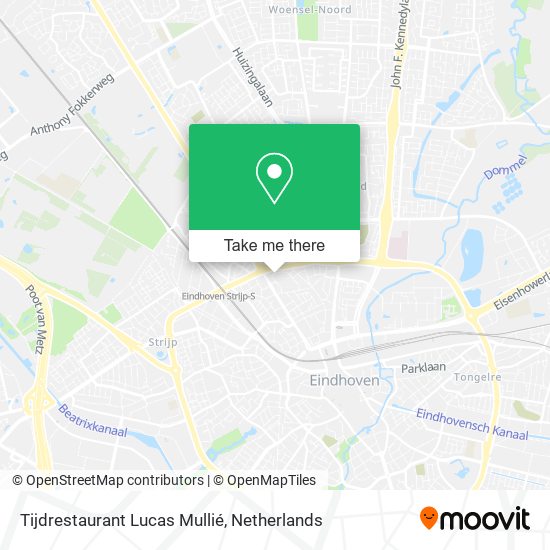 Tijdrestaurant Lucas Mullié map