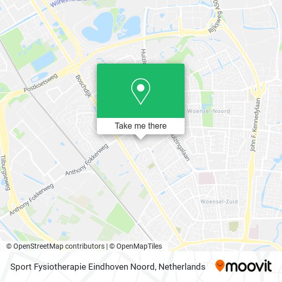 Sport Fysiotherapie Eindhoven Noord map