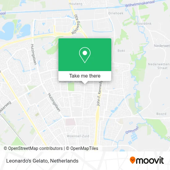 Leonardo's Gelato map