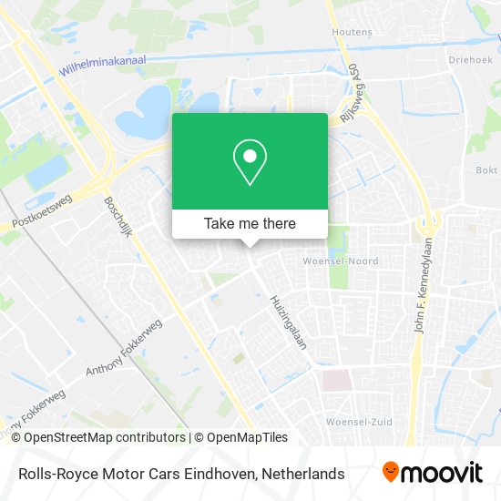 Rolls-Royce Motor Cars Eindhoven map