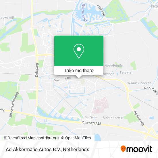 Ad Akkermans Autos B.V. map