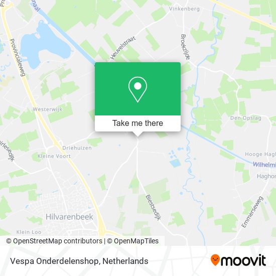 Vespa Onderdelenshop map