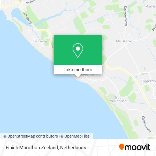 Finish Marathon Zeeland map