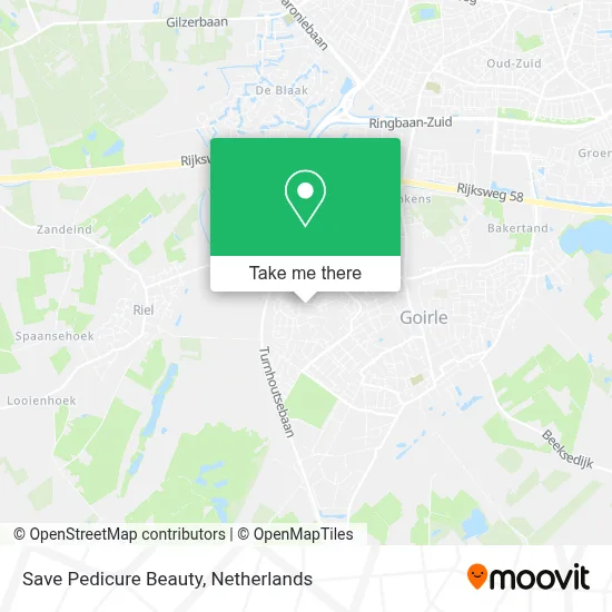 Save Pedicure Beauty map