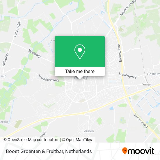 Boost Groenten & Fruitbar map