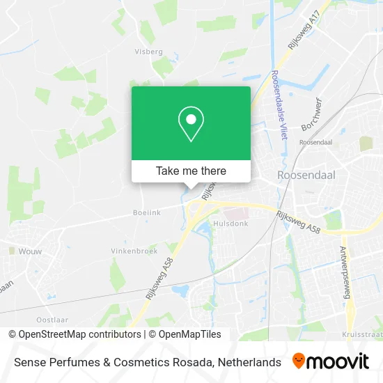 Sense Perfumes & Cosmetics Rosada map