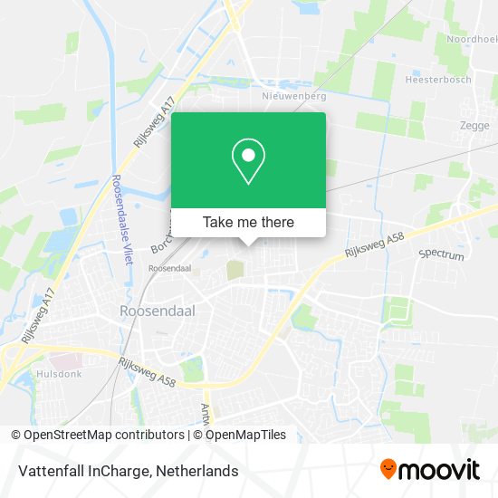 Vattenfall InCharge map