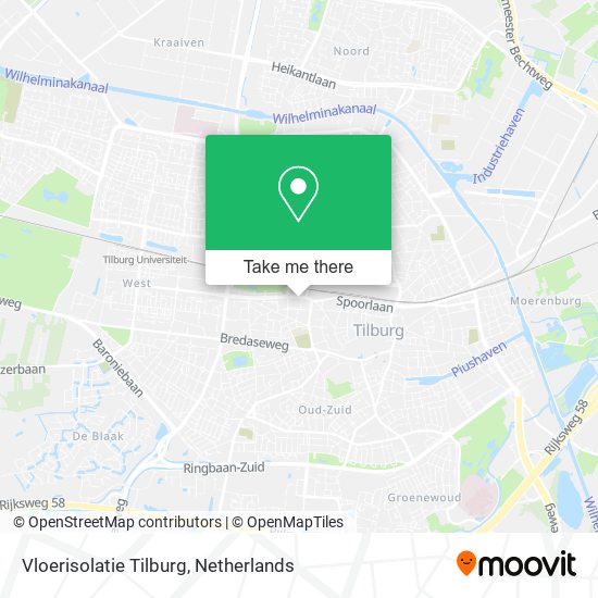 Vloerisolatie Tilburg map