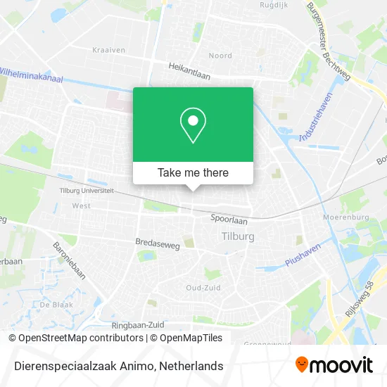 Dierenspeciaalzaak Animo map