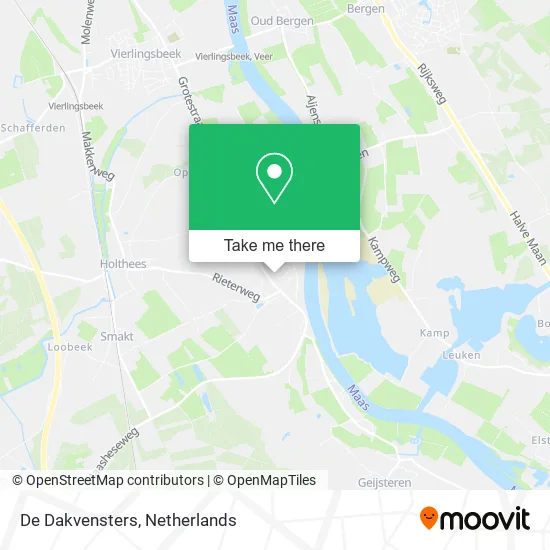 De Dakvensters Karte