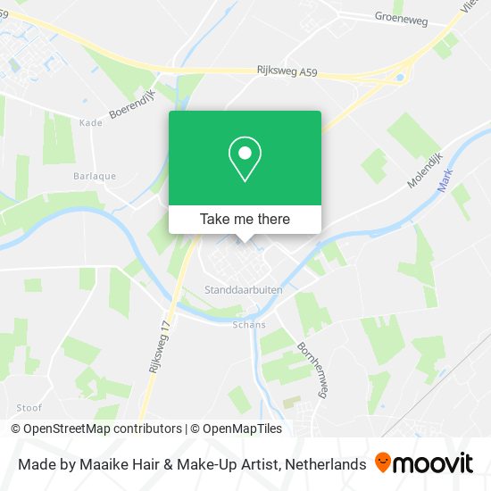 Made by Maaike Hair & Make-Up Artist map