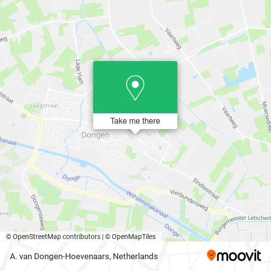 A. van Dongen-Hoevenaars map