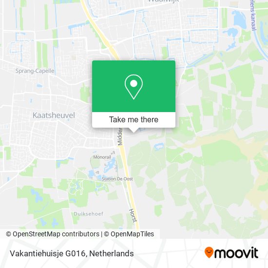 Vakantiehuisje G016 map