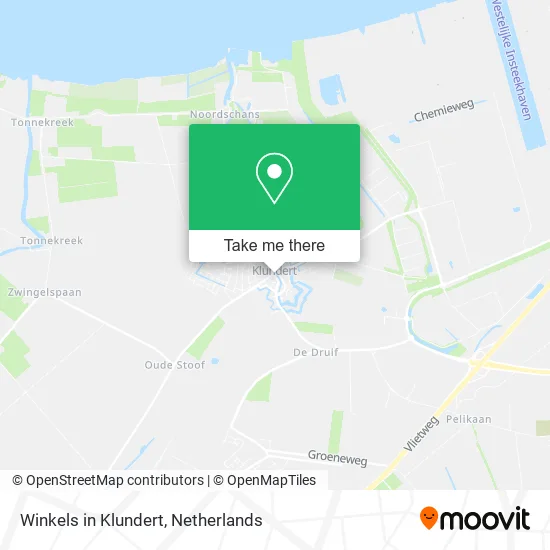 Winkels in Klundert map