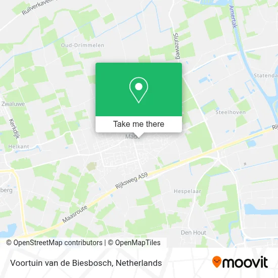 Voortuin van de Biesbosch map