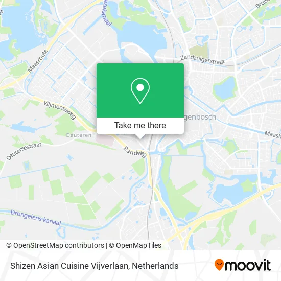 Shizen Asian Cuisine Vijverlaan map