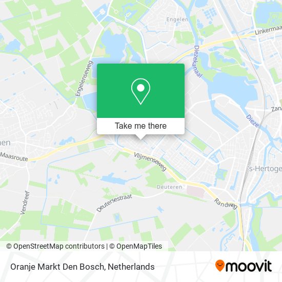 Oranje Markt Den Bosch map