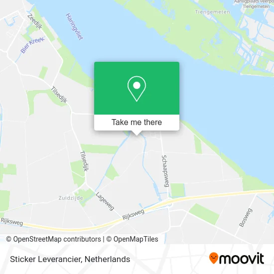 Sticker Leverancier map