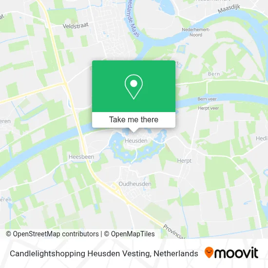 Candlelightshopping Heusden Vesting map