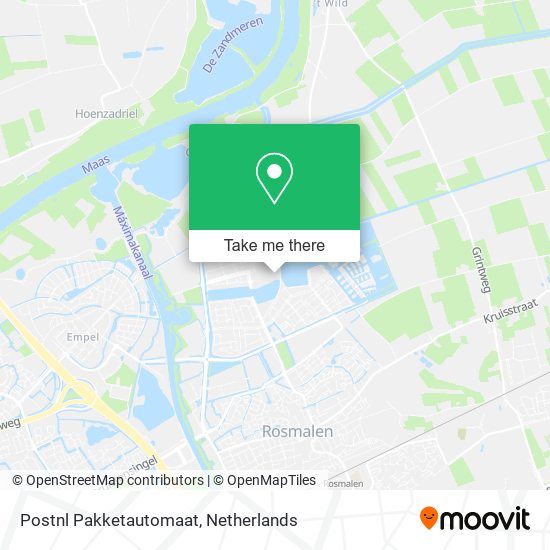 Postnl Pakketautomaat map
