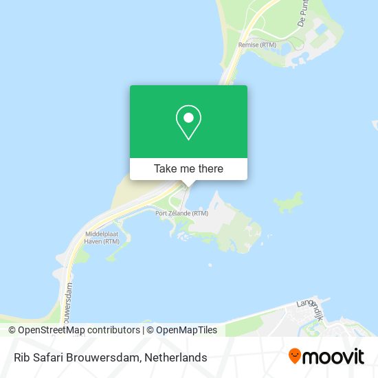 Rib Safari Brouwersdam map