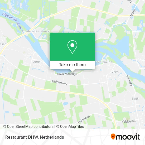 Restaurant DHW map