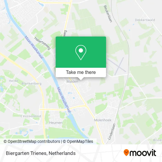 Biergarten Trienes map